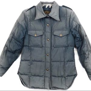 Vintage Eddie Bauer snap front puffer jacket